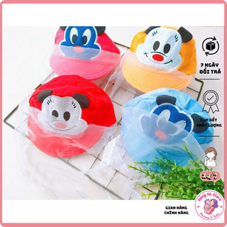 Mũ Có Khăn Voan Chống Gió , Mũ chắn Bụi Cho Bé từ 0-12m