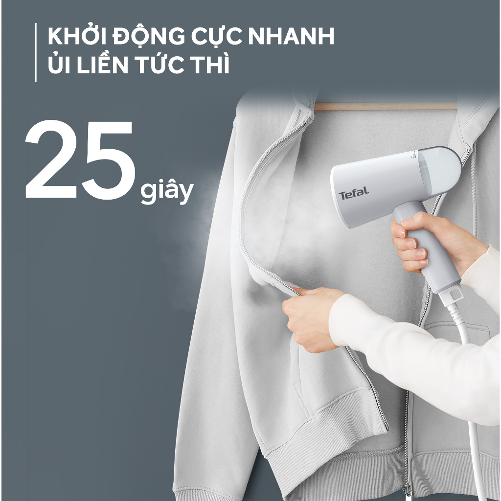 [Giá chỉ còn 339.500Đ sau khi áp voucher] Bàn ủi hơi nước cầm tay Tefal Origin Travel DT1020E1