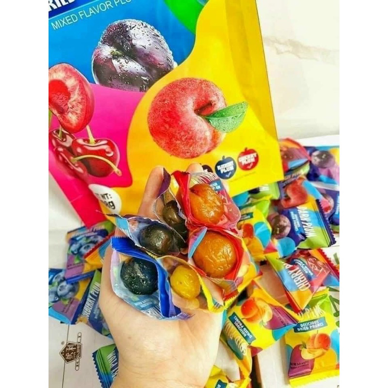 Ô mai colorrful plum mix vị 408g/gói