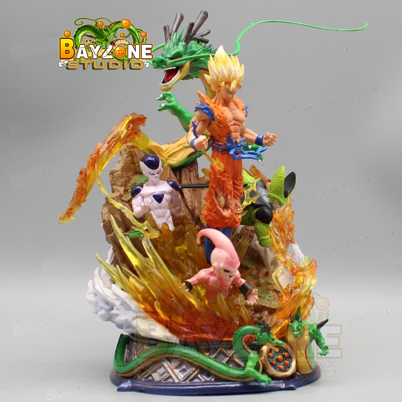 Mô hình Dragon ball Goku và 3 "Bại Tướng" đẹp