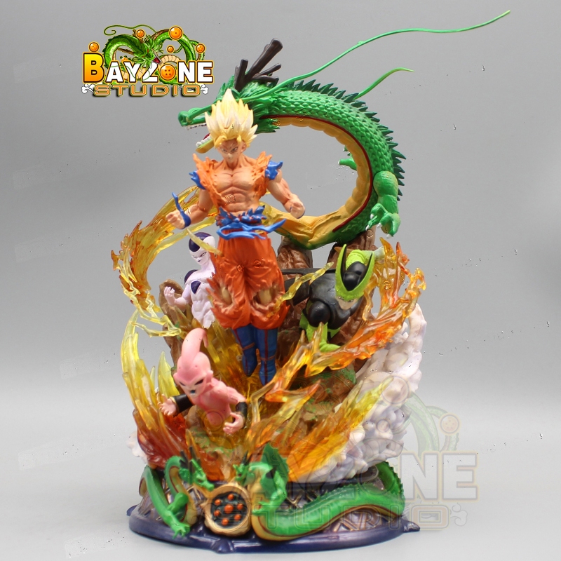 Mô hình Dragon ball Goku và 3 "Bại Tướng" đẹp