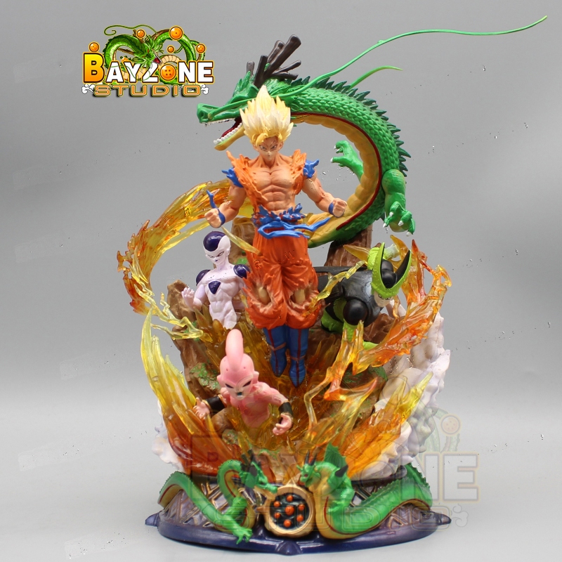 Mô hình Dragon ball Goku và 3 "Bại Tướng" đẹp