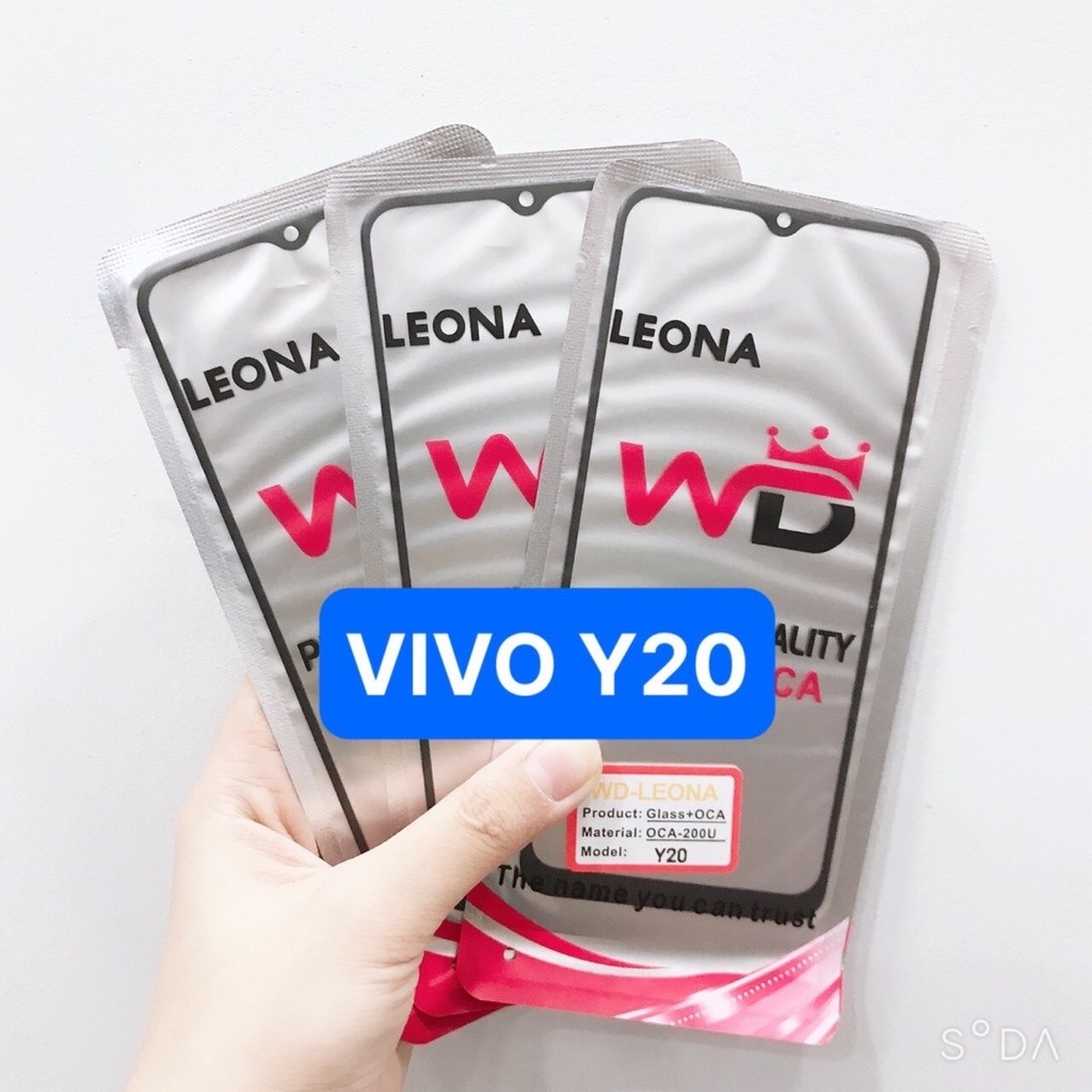 Kính vivo y20, kính ép màn hình có keo oca, kính ép liền keo vivo V2029, V2029_PK
