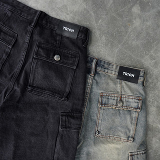 CHICAGO POCKET JEANS SHORTS (QUẦN SHORT JEANS TRICH)
