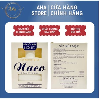 Sữa rửa mặt naco làm giảm dầu và mịn da 180ml - ch136