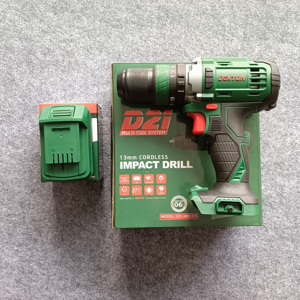 MÁY KHOAN DÙNG PIN  DEKTON D21-MK1375