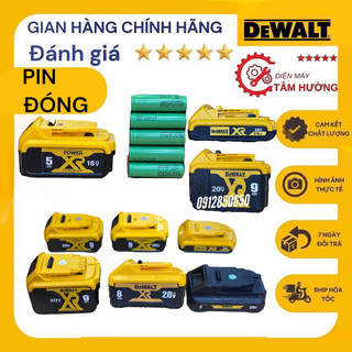 Pin đóng Dewalt 18v nhận sạc zin