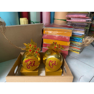 cặp dừa dát vàng tài lộc