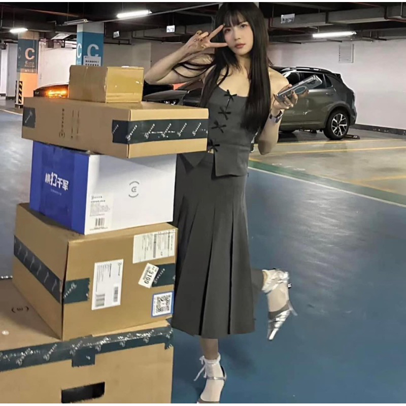 Order. Áo gile Zara xuất nơ siêu hot