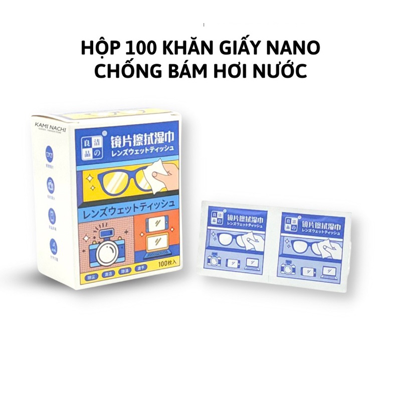 Khăn lau kính/màn hình chuyên dụng 100 cái