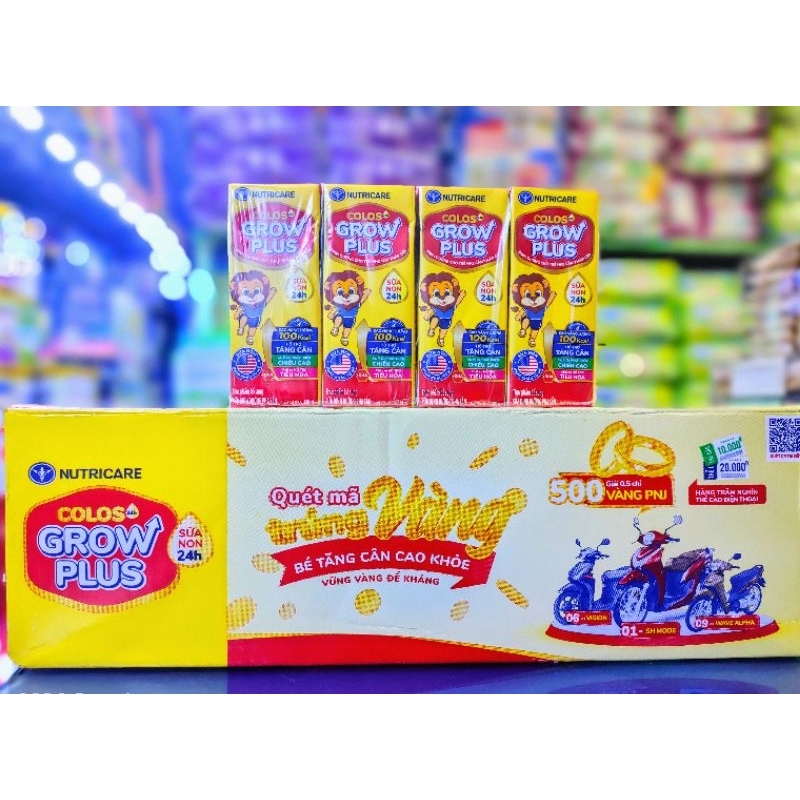 Thùng sữa Colos grow plus Nutricare 180ml