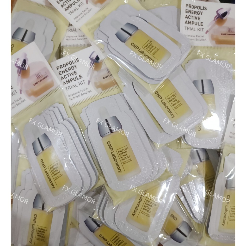 Set 5 gói Sample Tinh Chất Keo Ong Vàng  Phục Hồi Da CNP Laboratory Propolis Energy Ampule có túi zip hãng