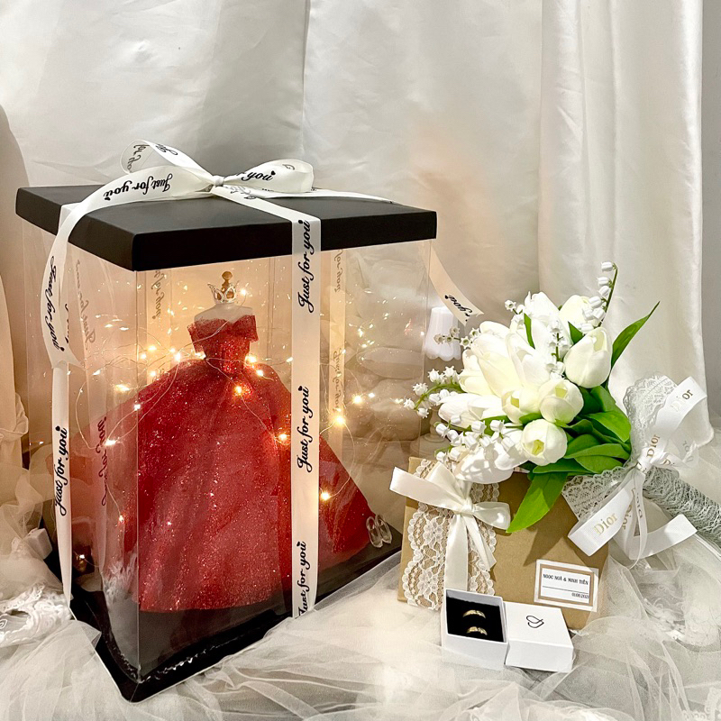 Mô Hình Váy Cưới Mini trong suốt