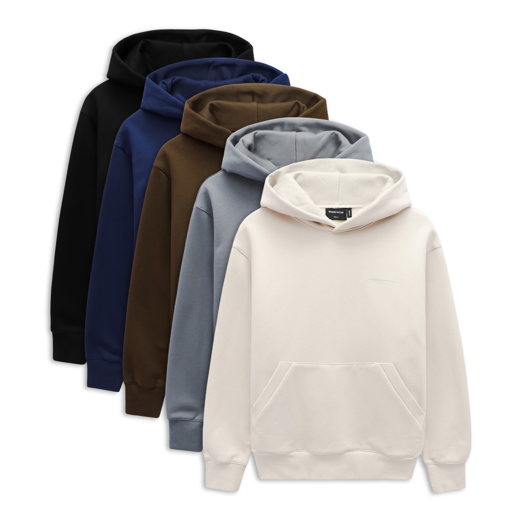 Áo Nam Hoodie Boxy Plain Basic, Chất Vải Nỉ Bông Thoải Mái,HD0006, SOMEHOW