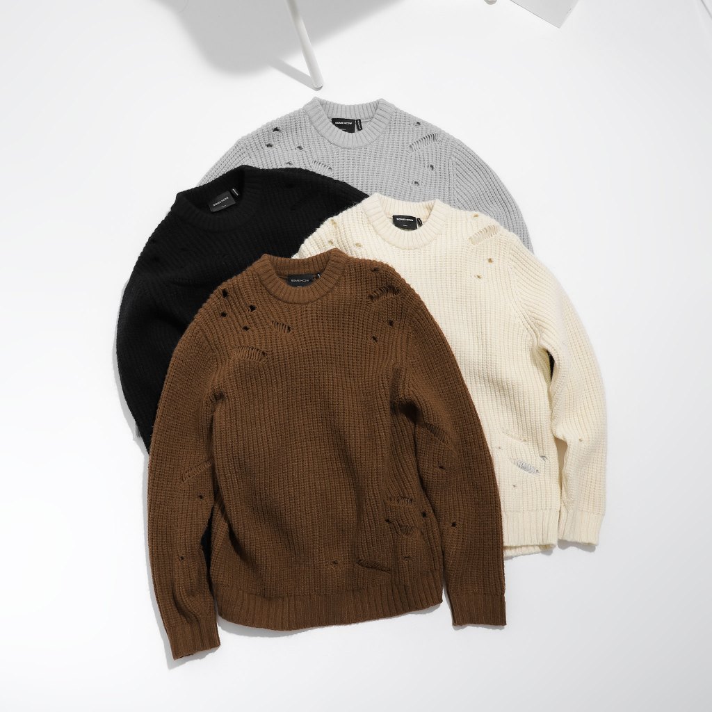 Áo Len Nam Lil Distressed Details, Chất Vải Len Dệt Thoải Mái,AL0003, SOMEHOW