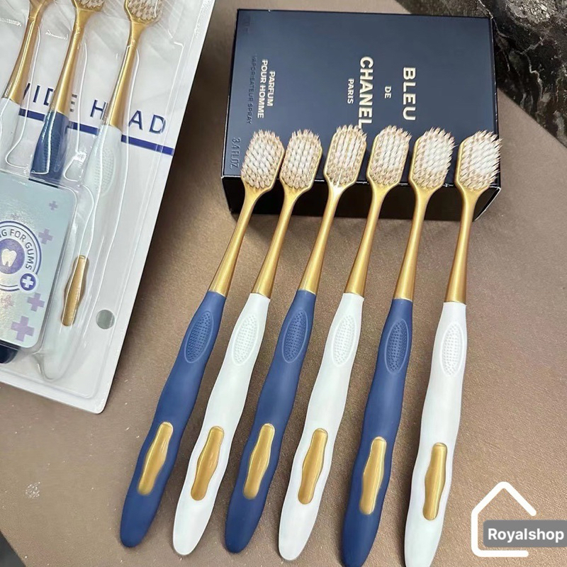 Combo 6 bàn chải đánh răng nhập khẩu CHOCOIKES lông mềm - chải siêu êm - Hàng chất lượng cao