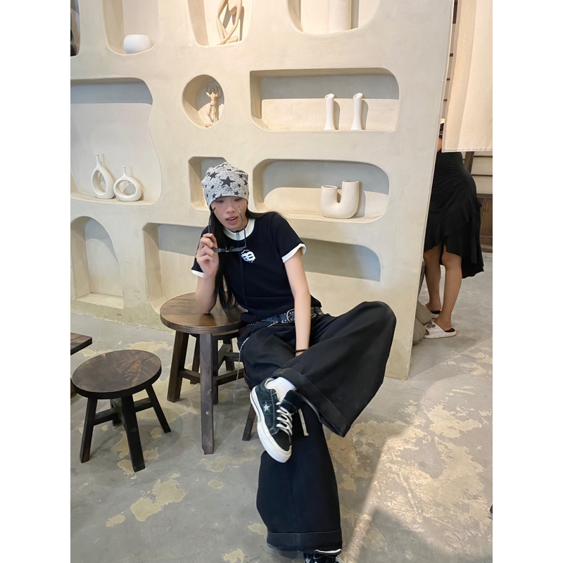 Áo thun Baby Tee Aerian - Áo thun Ringer Tee co giãn