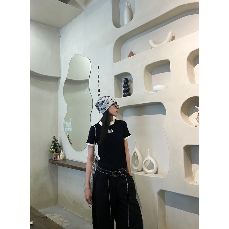 Áo thun Baby Tee Aerian - Áo thun Ringer Tee co giãn