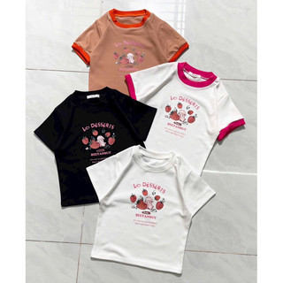ÁO CROPTOP ÔM TAY NGẮN 5 trái dâu