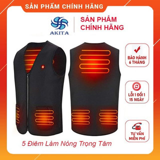 Áo sưởi điều hòa giữ ấm cơ thể vào mùa đông, dáng áo ghi lê cộc tay Pin 36000 mAh