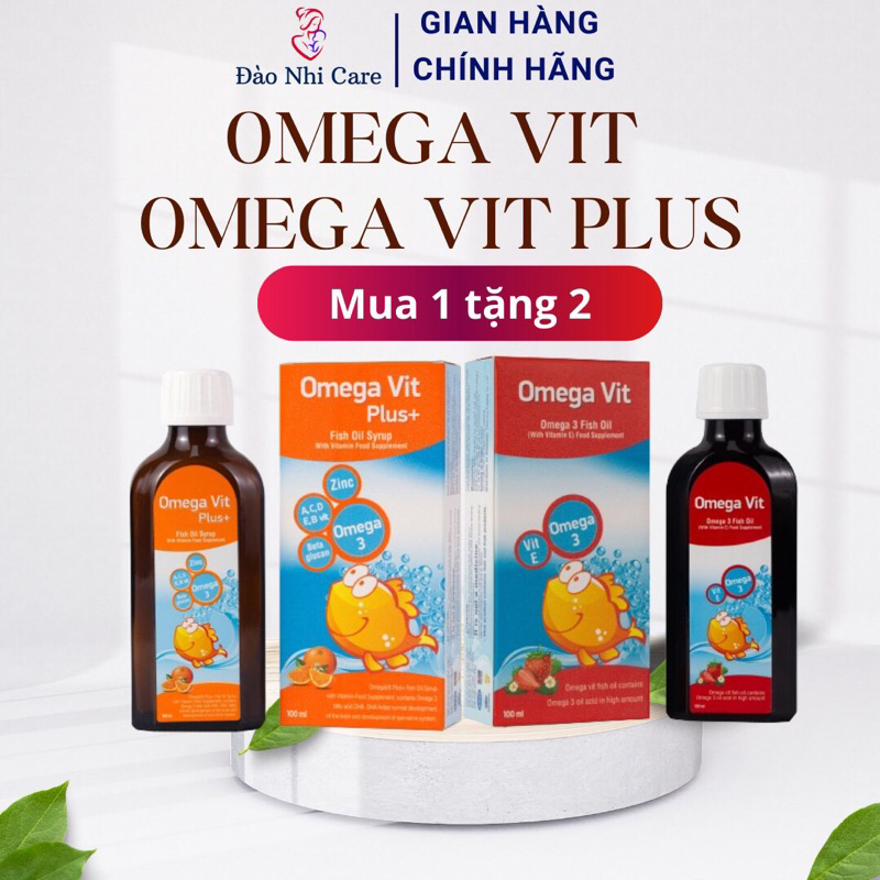 Omega Vit - Omega Vit Plus hàm lượng Omega 3 cao nhất, giúp thông minh