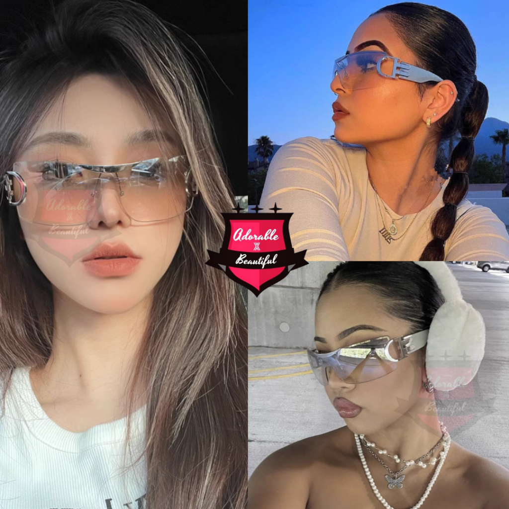 Tổng Hợp Mắt Kinh Phong Cách Y2K Unisex,  Kính Mát Thời Trang Nam Nữ Vintage Hot Trend 2023