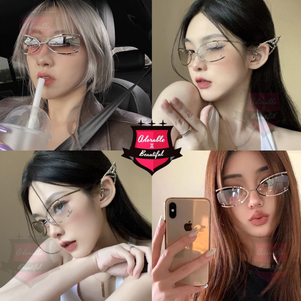 Tổng Hợp Mắt Kinh Phong Cách Y2K Unisex,  Kính Mát Thời Trang Nam Nữ Vintage Hot Trend 2023