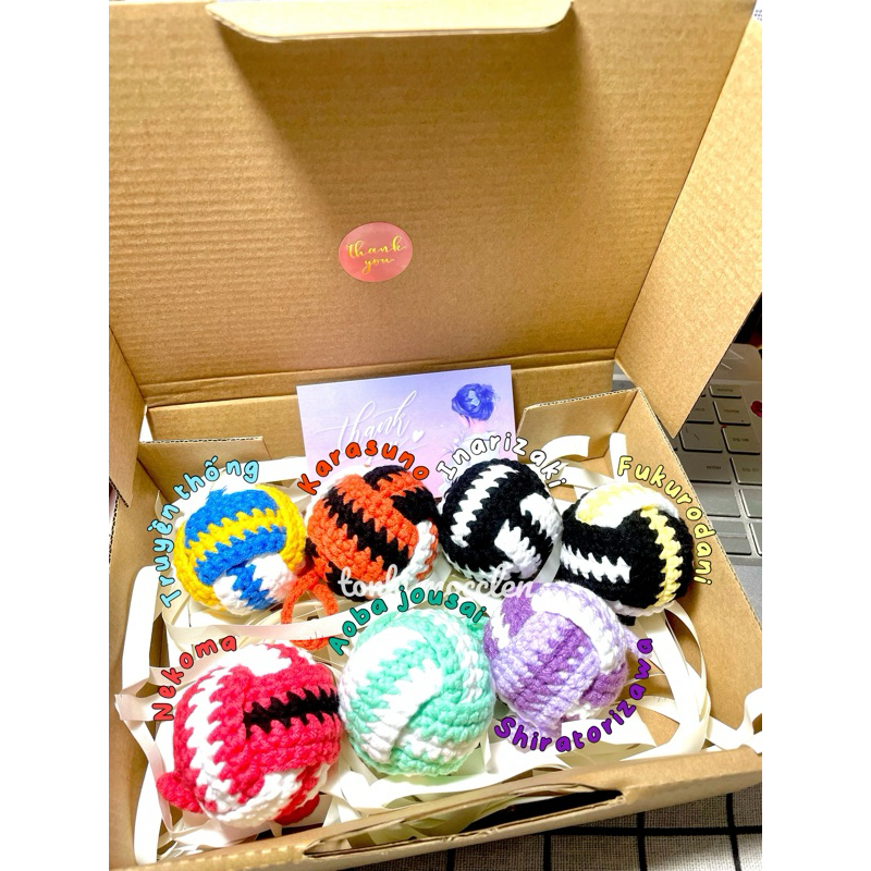 Móc Khoá Bóng Chuyền Bằng Len