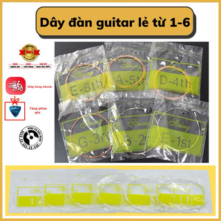 Dây lẻ từ 1-6 cho đàn guitar acoustic, guitar classic