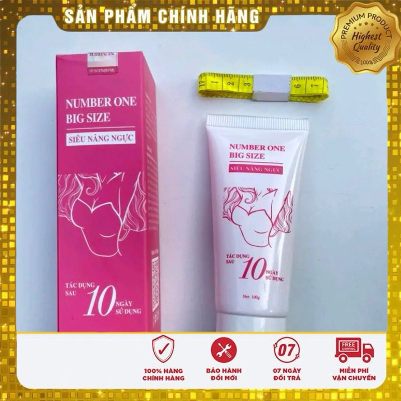 Kem Nâng Vòng 1 Number One Big Size 100g. Có Phiếu Cam Kết