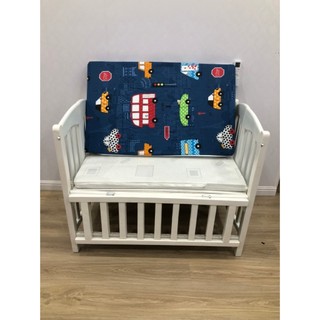 Đệm cũi sơ sinh chất liệu bông ép dày 5cm
