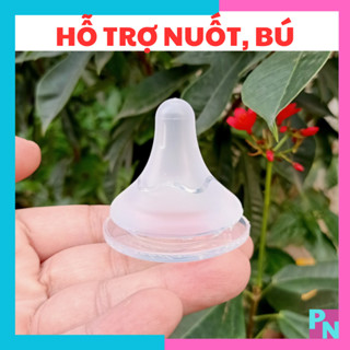 Núm vú cổ rộng Kichi plus siêu mềm thế hệ thứ 4 có khớp ngậm ti cho bé