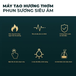 Máy phun sương tinh dầu ngọn lửa