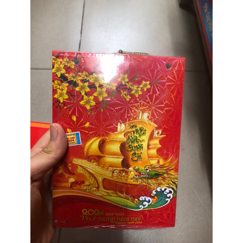 Lịch bloc đại lỡ 2024 khổ 13x18cm bìa 70k