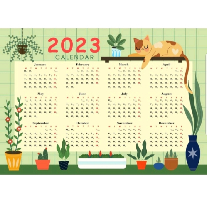 Sỉ/lẻ Lịch 2024 bóc dán decal và ép plastic có nam châm khổ 21x29cm in màu sắc nét - YUMY KIDS