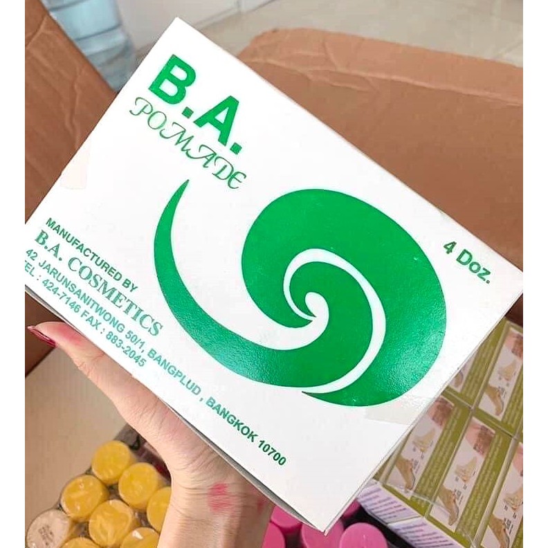 Combo 3 Hộp Sáp Chống Nứt Nẻ B.A.Cosmetic Pomade Thái Lan
