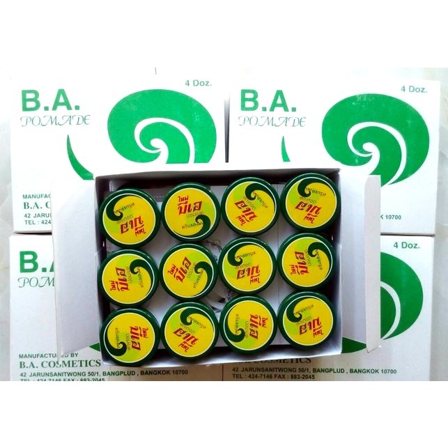 Combo 3 Hộp Sáp Chống Nứt Nẻ B.A.Cosmetic Pomade Thái Lan