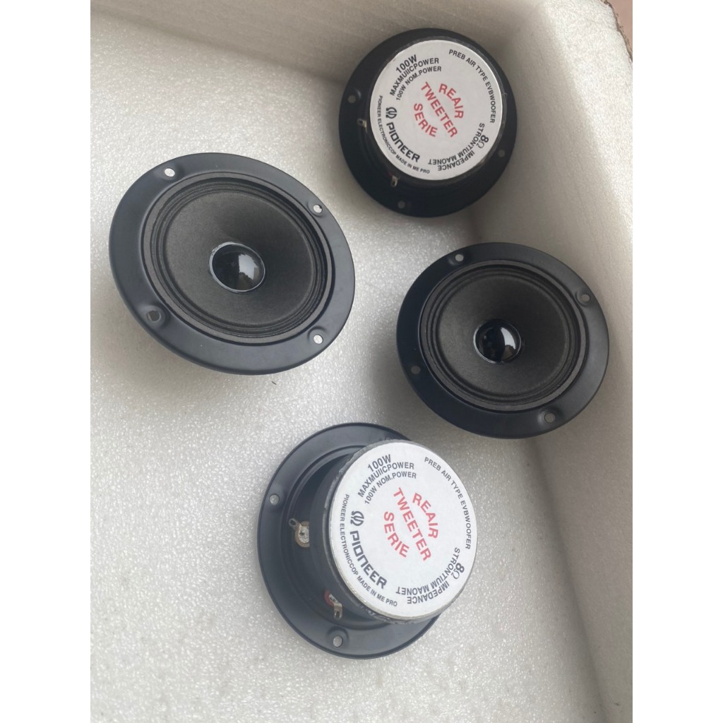 Cặp Loa trép màng giấy 10cm Tặng Tụ - Giá 2 Cái Loa Treble Pioneer Cao Cấp