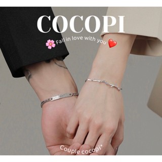[Bạc không gi] Vòng tay đôi Rose Love 2 cocopi.accessories LT025