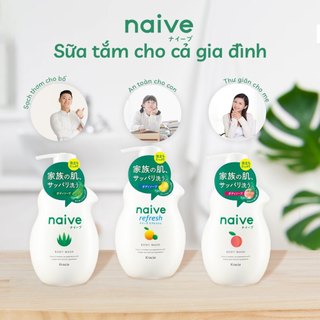 Sữa tắm kracie naive dưỡng da 530ml