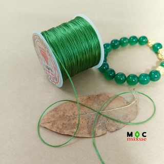 Dây chun xanh siêu dai để xâu các vòng đá màu xanh _ mộc mixued
