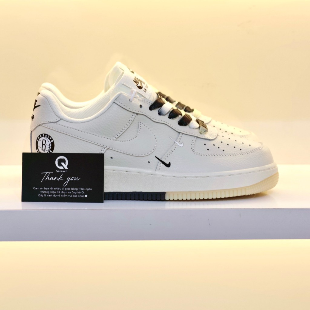 Giày Thể Thao " AF1 sữa đen " New Sneaker , Giày Hot trend , Freeship toàn quốc , Full Box Ảnh Thật