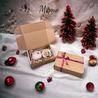 Hộp Quà noel Nến Thơm 8/3 , Set Quà Nến Thơm Handmade Tặng Người Yêu Dịp Noel Hộp Vintage
