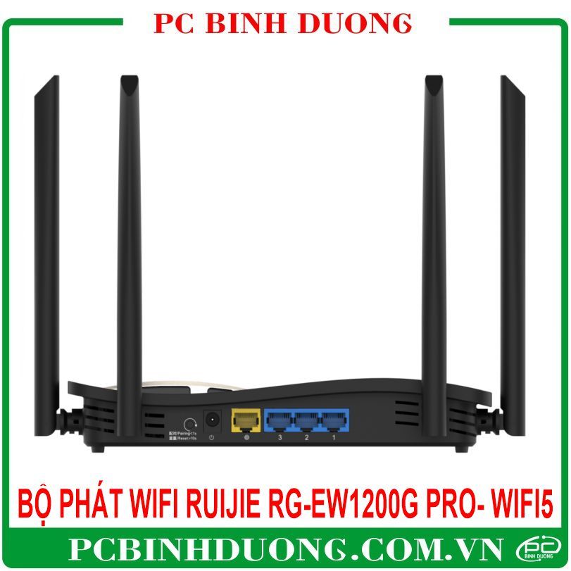 Bộ phát wifi hai băng tần RUIJIE RG-EW1200G PRO AC1300 MU-MIMO hỗ trợ MESH bảo hành 36 tháng