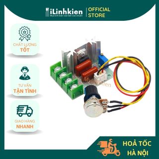 Dimmer 2000w 220V núm rời núm cố định điều chỉnh tốc độ chất lượng cao.