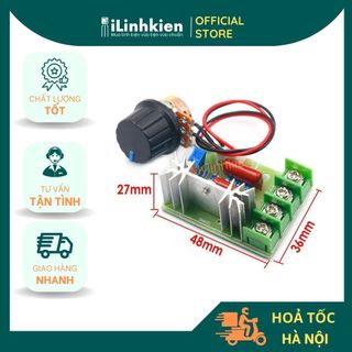 Dimmer 2000w 220V núm rời núm cố định điều chỉnh tốc độ chất lượng cao.
