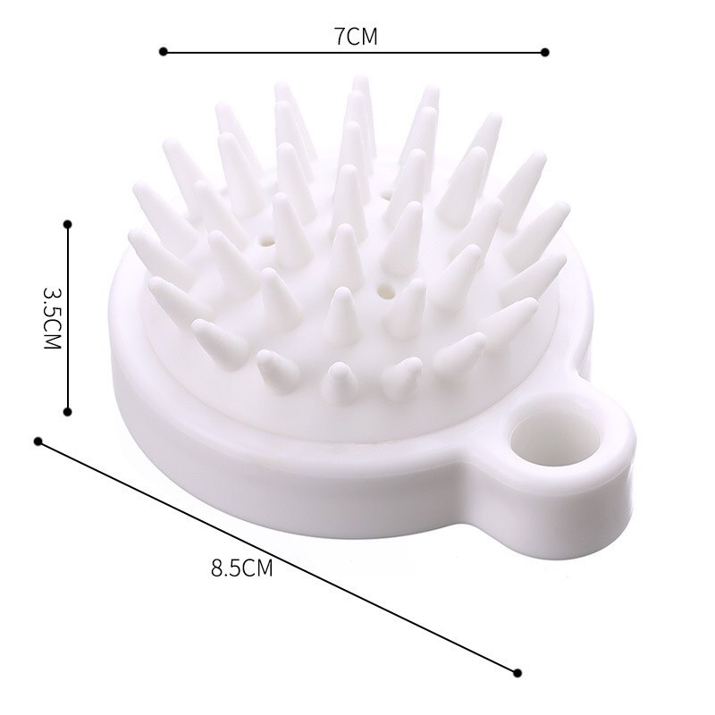 Lược Gội Đầu Muji Xuất Nhật Silicon Massage Đầu Giảm Stress Rụng tóc Kích Thích Mọc Tóc