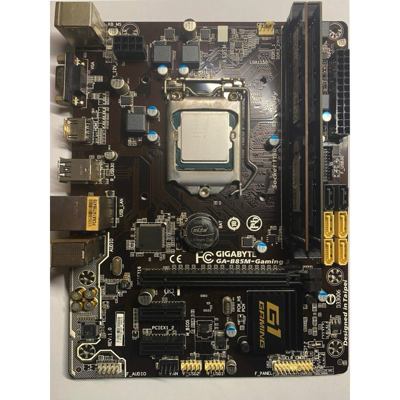 Combo main GIGABYTE B85m gaming 3 + Intel® Xeon® Processor E3-1245 V3( bằng i7 4790) + ram ddr3 16g 