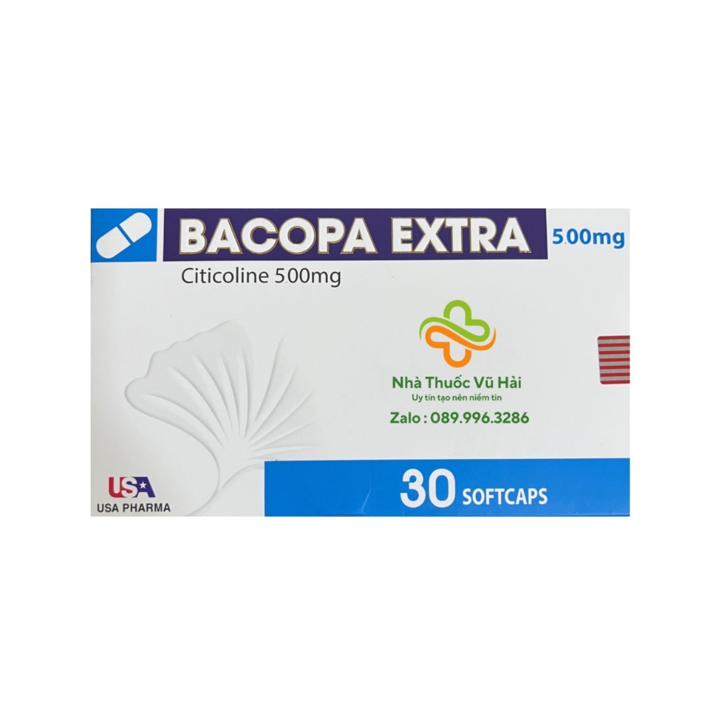 Viên uống Bổ não Bacopa Extra Hỗ trợ tăng cường tuần hoàn não, giúp tăng cường trí nhớ