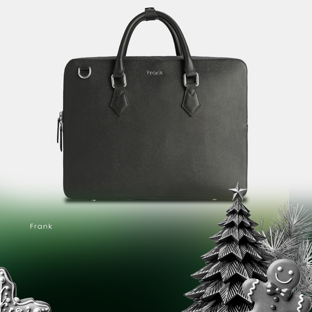 Cặp Đựng Laptop Da Bò Epsom Cao Cấp FRANK Edwin Bussiness Bag Cặp da công sở